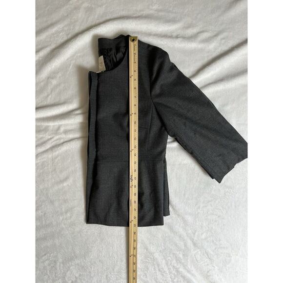 J. Crew Womens Lady Jacket Size M 8 Gray Minimalist Professional Academia Preppy - Picture 7 of 9